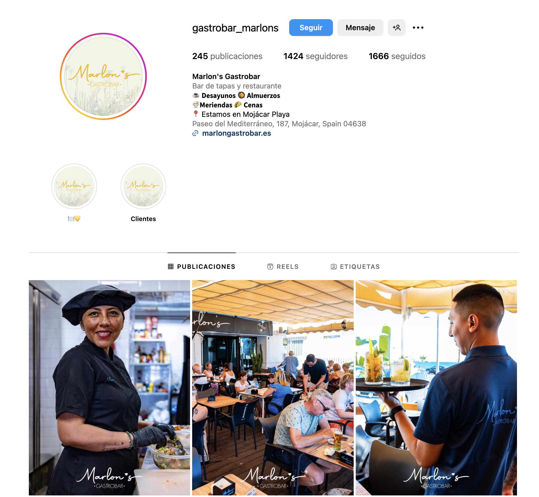 marlon gastrobar redes